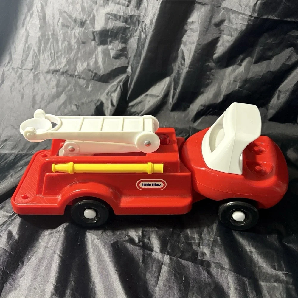 Little Tikes Toddle Tots Red White Fire Truck Fire Engine Vintage Toy Story USA